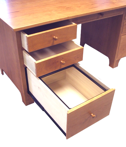 desks bookcases home office double pedestal desk drawers Double Pedestal Desk