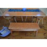 shaker style 0007 seating shaker style farm bench harvest bench harvest table Farm Bench